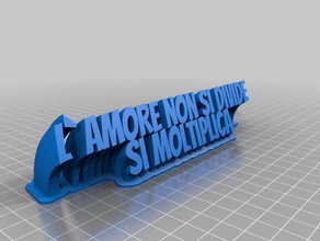 amore office customized 3d print model - Mito3D