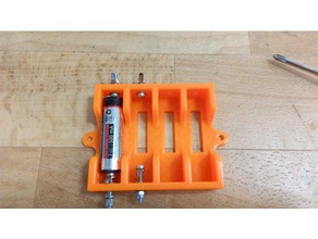 1-2-4 pile aa titulaire de la charge l'électronique batterie 3d print model - Mito3D