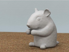 hamster animais 3d print model - Mito3D