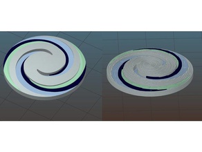 la tempestad insignia de varios colores art pvp silphroad silph arena liga copa 3d print model - Mito3D