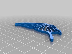 kelebek kanadı küpe 3d print model - Mito3D