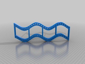 movie strip wave sculptures 3d print model - Mito3D