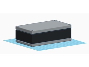 simple box bottom top ventilation containers electronics 3d print model - Mito3D