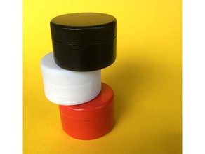 rounded tin lid containers 3d print model - Mito3D