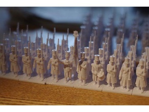 napoleonics parte 19 fanti francesi risvolto di pesanti cappotti giocattolo gioco accessori 28mm storico uniforme mappa 3d print model - Mito3D