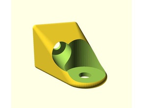 alu profil de 90&deg trous d'angle pièces 3d print model - Mito3D