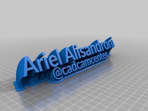 ariel alisandroni de la oficina personalizado 3d print model - Mito3D
