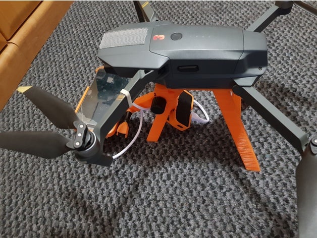 landegestell flir w&aumlrmebildcam f&uumlr mavic pro 3d impressão 3D print model - Mito3D