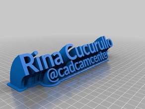 rina cucurullo office personalizado 3d print model - Mito3D