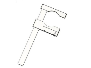 Klemme cam-lock-malen-mischen-stick hand tools f-clamp fclamp printinplace 3d print model - Mito3D