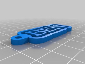 ben chave de cadeia chaveiros personalizado 3d print model - Mito3D