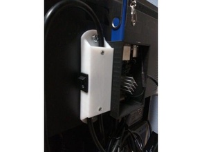 power distributor monitor mount orange pi case distribution supply switch raspberry vesa100 vesa 100 3d print model - Mito3D