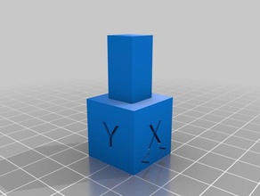calibration object 3d printing tests cube 3d print model - Mito3D