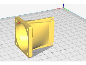 Fan adaptörü blower beceri hayran 3d yazıcı parçaları 3d print model - Mito3D