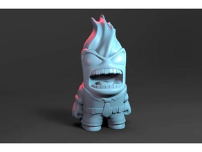 de la colère les créatures 3dprintable disney pixar insideout l'ira jouet zbrush 3d print model - Mito3D