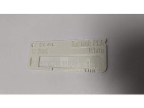 tactink pla blanc de swatch 3d l'imprimante accessoires personnalisé 3d print model - Mito3D