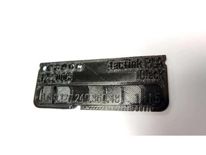 tactink pla noir de swatch 3d l'imprimante accessoires personnalisé 3d print model - Mito3D