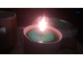 candle decor bougie economical oil lamp 3d print model - Mito3D