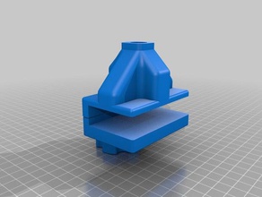 Schreibtisch-Lampen-Klammer - Ersatz Teile ikea Lampe base Lampenfassung Unterstützung vice 3d print model - Mito3D