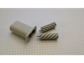 fehlgeschlagen Verdränger-Schneckenpumpe engineering 3d print model - Mito3D