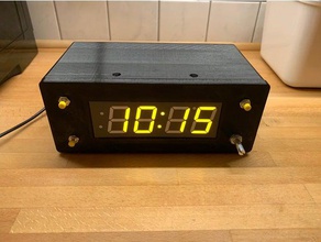 alarm clock arduino uno adafruit 7 segment 12 backpack electronics 3d print model - Mito3D
