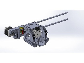 prusa xz extruder parts titan t8 lead screw 3d printer geeetech i3 axis rework carriage 3d print model - Mito3D