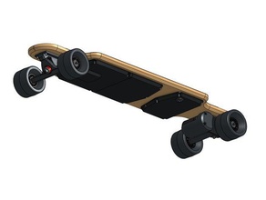 3d printed electric skateboard sport outdoors longboard esk8 3d print model - Mito3D