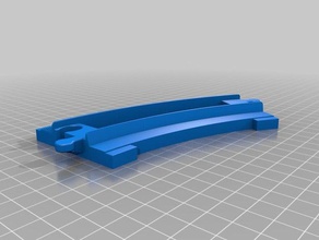 lego duplo track gebogene supportless - Spielzeug Spiele Zug 3d print model - Mito3D