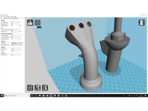 battlestar galactica mk1 viper control stick 3d printing 3d print model - Mito3D