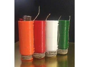 bic lighter hemp wick sleeve household hempwick 3d print model - Mito3D