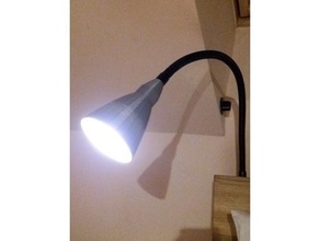 gece lambası dekor yatak kaz boyun bükülebilir tüp ışık 3d print model - Mito3D