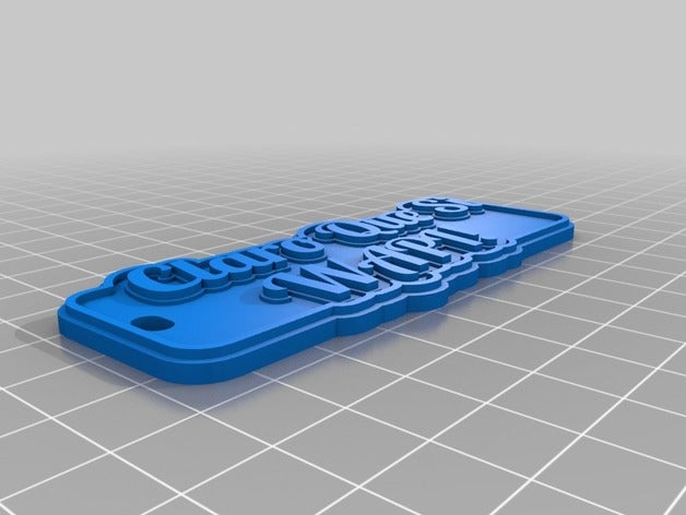 claro que si wapi chaveiros personalizado 3D print model - Mito3D