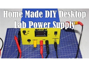 home made desktop lab power supply electronics arduino enclosure front panel gun cover smps solder voltmenter 3d print model - Mito3D