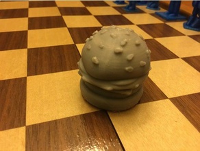 cheeseburger di semi sesamo, bun i giocattoli giochi blt cena cibo hamburger 3d print model - Mito3D