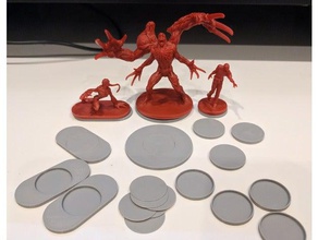 magnétique mini bases de resident evil 2 20mm 40mm 80mm jouet jeu accessoires le mdn donjons dragons 3d print model - Mito3D