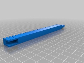 sans fin crémaillère d'engrenage le bricolage linéaires linéaire de la vitesse mouvement pignon 3d print model - Mito3D