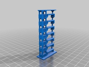 customizable temperature tower calibration 250-180 3d printing tests 3d print model - Mito3D