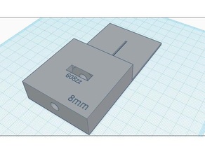dowel jig 8mm bearing tools 3d print model - Mito3D