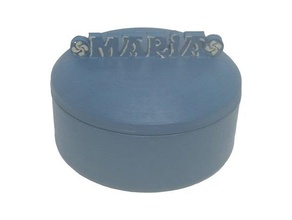 maria 3d jewelry box lauburus gioielli 3d print model - Mito3D