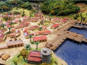 miniature buildings 11200 wargaming colonial style structures 3d print model - Mito3D