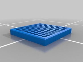 100 round reloading block hobby tray 3d print model - Mito3D