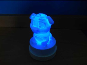 creality dog lamp diy led screw 3d print model - Mito3D