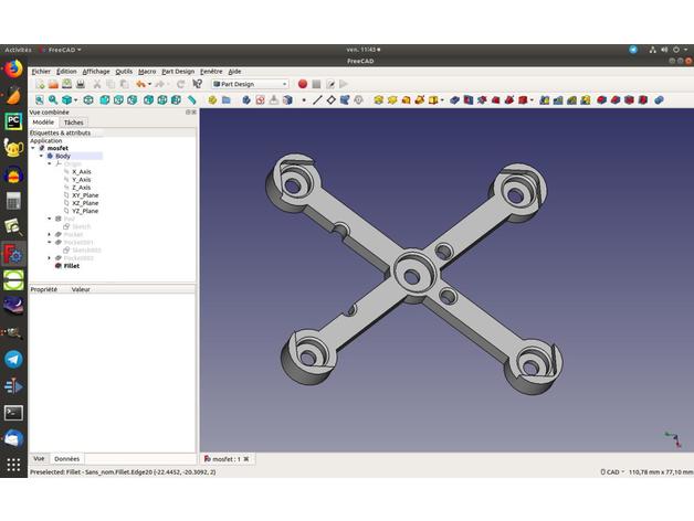 suporte mosfet cama quente partes geeetech i3 de caso titular montagem 3D print model - Mito3D