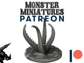 tentacles join our monster miniature patreon creatures 3dprintable alien arkham base call cthulhu coc mythos dd dnd dragon eldritch fat game horror lovecraft miniatures modular no support openforge openlock pathfinder rock roleplaying rpg shadows brimstone supportless tabletop terrain tiles tilescape 3d print model - Mito3D
