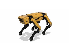spotmicro robot köpek Robotik 3d baskı kol arduino mega bluetooth boston dynamics gyro hc-sr04 mini dörtayaklı robotarm robotdog robotlar servo kolu spotmini yürüyen waw çip 3d print model - Mito3D