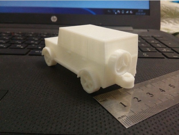 mercedes g-vagão arte 3D print model - Mito3D