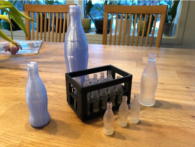 coke bottle case scans replicas cocacola form2 formlabs sla soda 3D print model - Mito3D