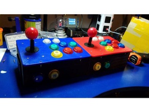 opencade retropie arcade console video giochi stick cabinet joystick caso classico gioco configurabile controller personalizzato personalizzabile su misura flessibile flight mame mamecab il pannello retrogaming retrò rpi di 3d print model - Mito3D