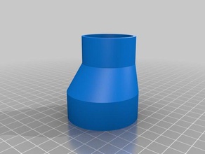 pipe reducer dn5040 parts customized 3d print model - Mito3D
