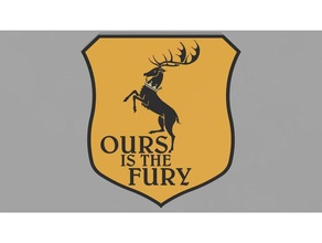 baratheon sigil game thrones banner signs logos color layer got house multicolor 3d print model - Mito3D